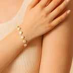 PULSEIRA ELOS DE LUZ - BANHADA A OURO 18K