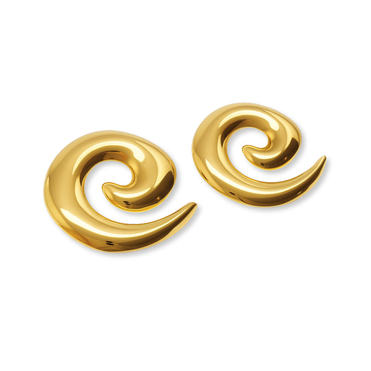 BRINCO SPIRAL BOLD - BANHO OURO
