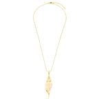 COLAR COM PINGENTE DE CARAMUJO - BANHADO A OURO 18K