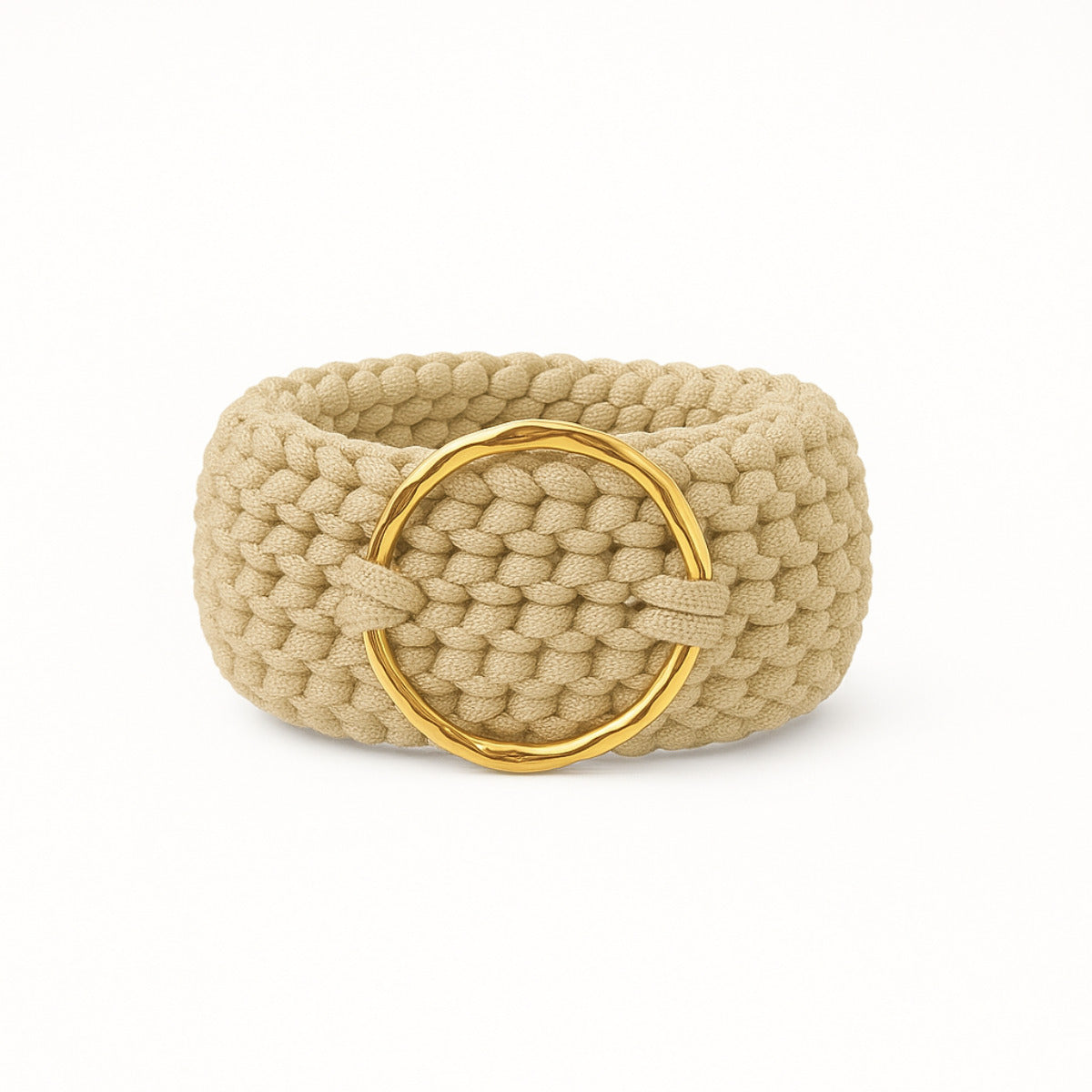 PULSEIRA TRAMA SOLE - BANHADO A OURO