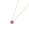 COLAR ORBE DE AMETISTA - REVESTIDO A OURO 18K
