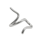 ANEL SERPENTE - REVESTIDO A RÓDIO BRANCO