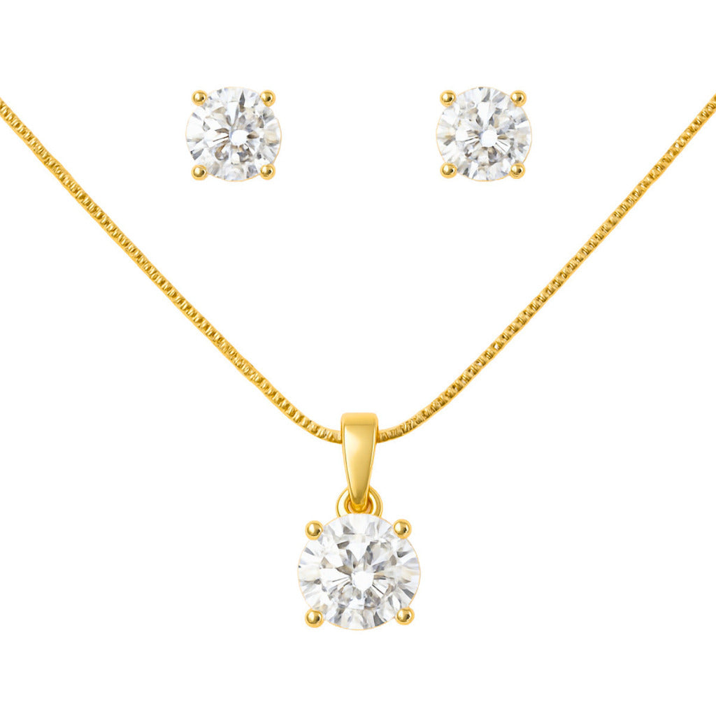 CONJUTO ENCANTO NATURAL - REVESTIDO A OURO 18K