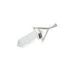 PINGENTE CRISTAL QUARTZO TRANSPARENTE - PRATA 925
