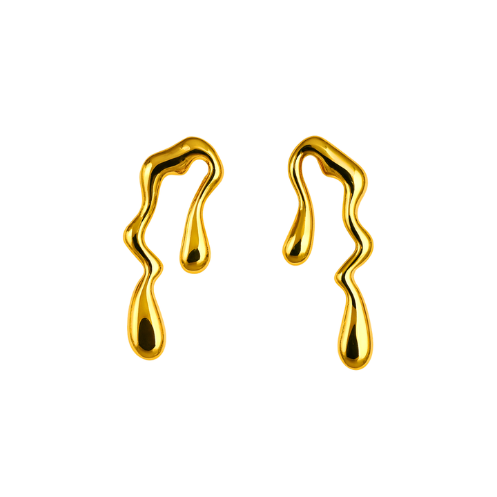 BRINCO LÁGRIMA DO SOL - REVESTIDO A OURO 18K
