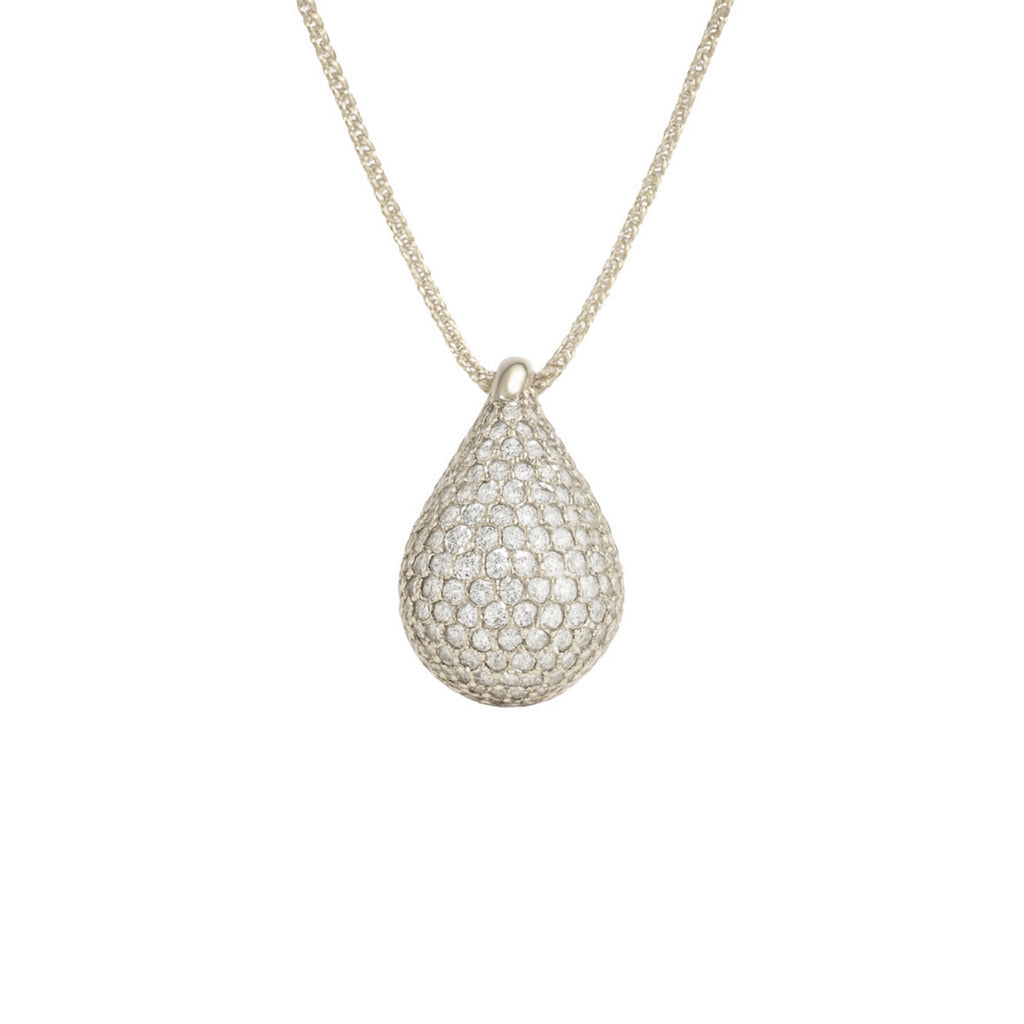 COLAR GOTA PRECIOSA - REVESTIDO A RÓDIO BRANCO