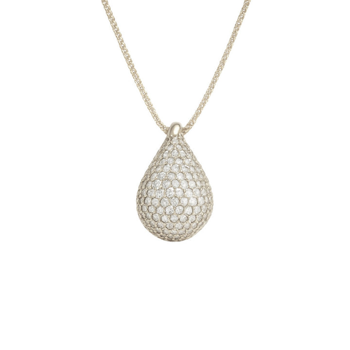 COLAR GOTA PRECIOSA - REVESTIDO A RÓDIO BRANCO