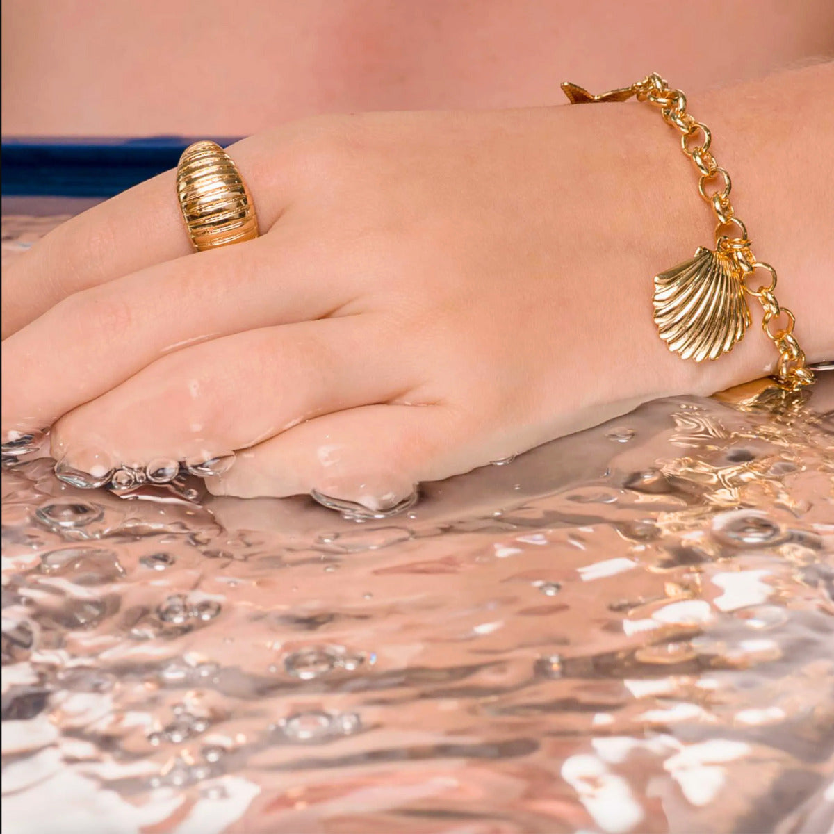 PULSEIRA SEREIA - BANHO OURO