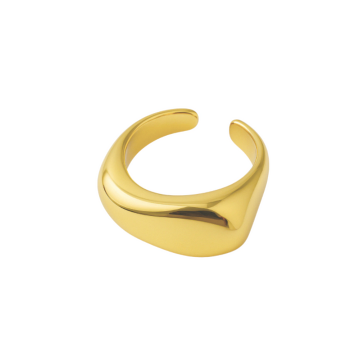 ANEL DUNA - REVESTIDO A OURO 18K