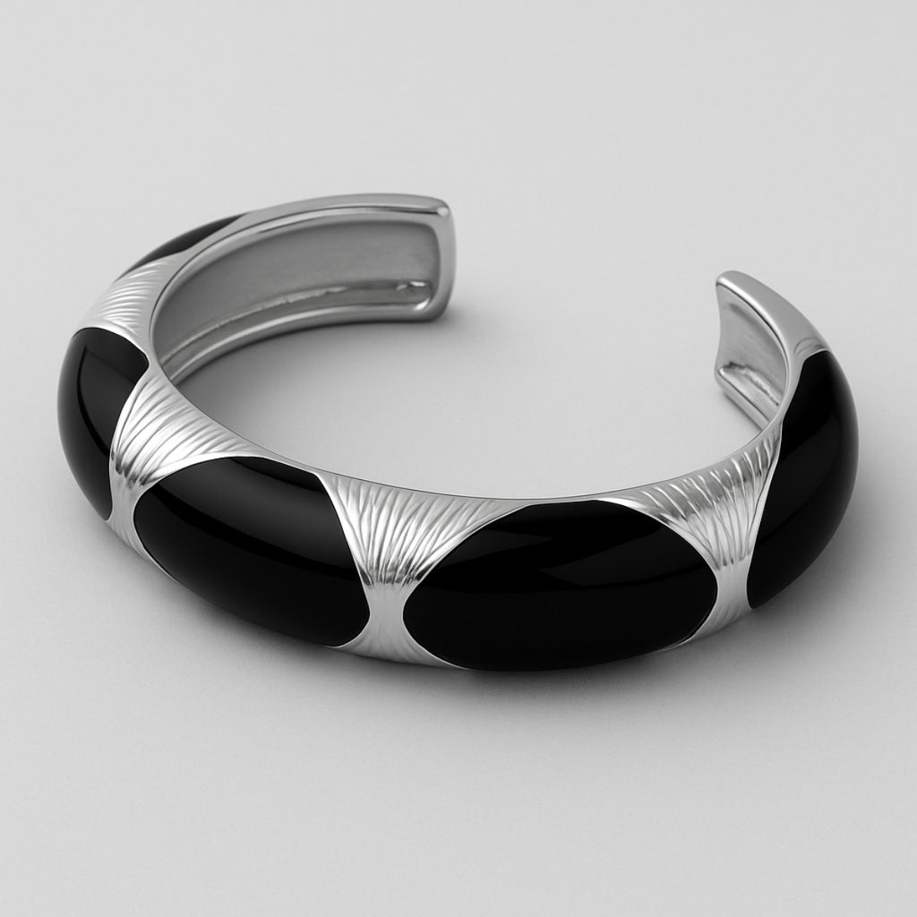 BRACELETE ROYALE - BANHADO A RÓDIO BRANCO