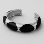 BRACELETE ROYALE - BANHADO A RÓDIO BRANCO