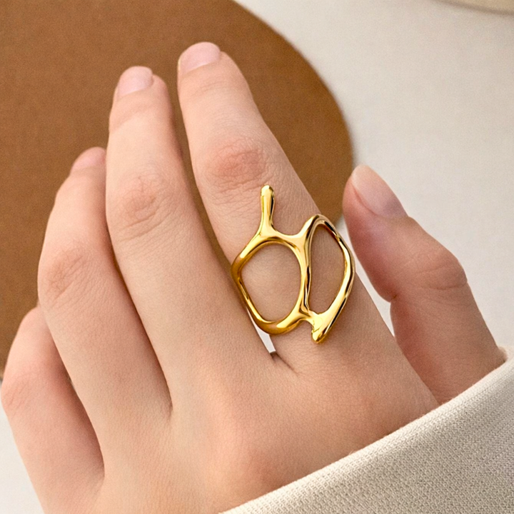ANEL SOLO VIVO - REVESTIDO A OURO 18K