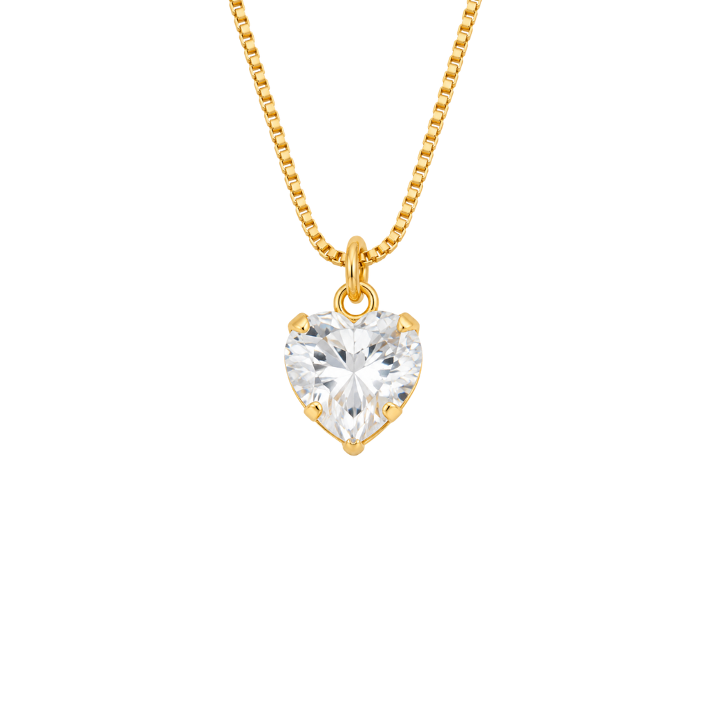 COLAR BELLE COEUR - BANHADO A OURO 18K
