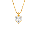 COLAR BELLE COEUR - BANHADO A OURO 18K