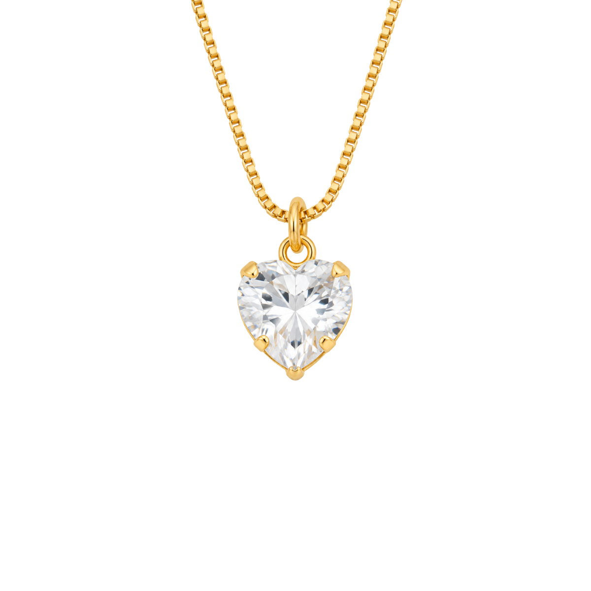 COLAR BELLE COEUR - BANHADO A OURO 18K