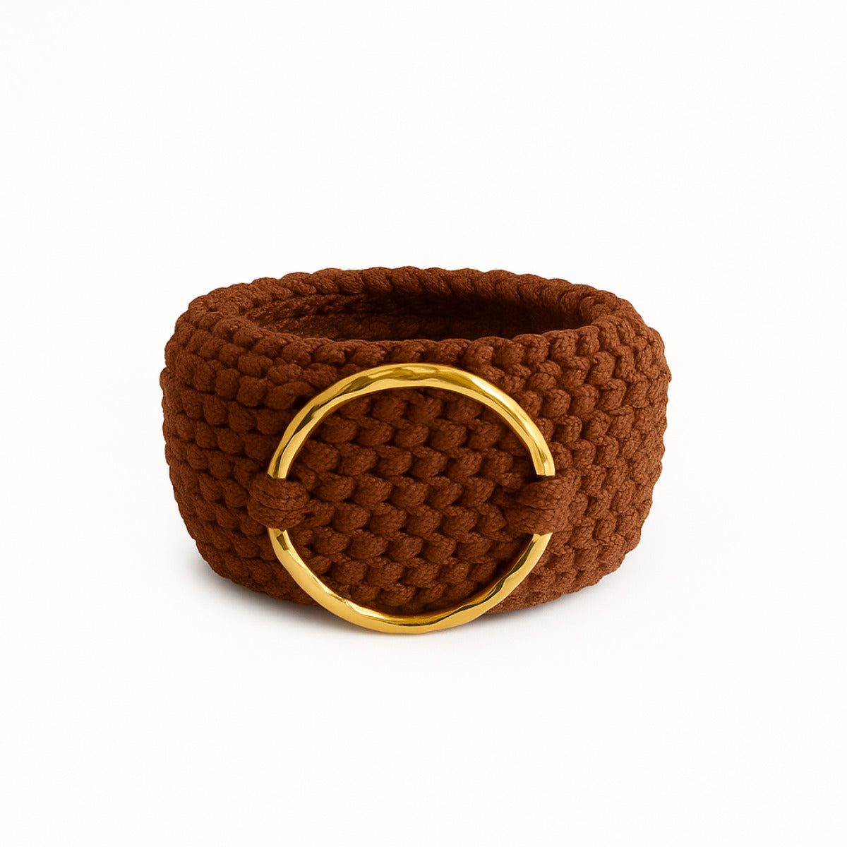 PULSEIRA TRAMA SOLE - BANHADO A OURO