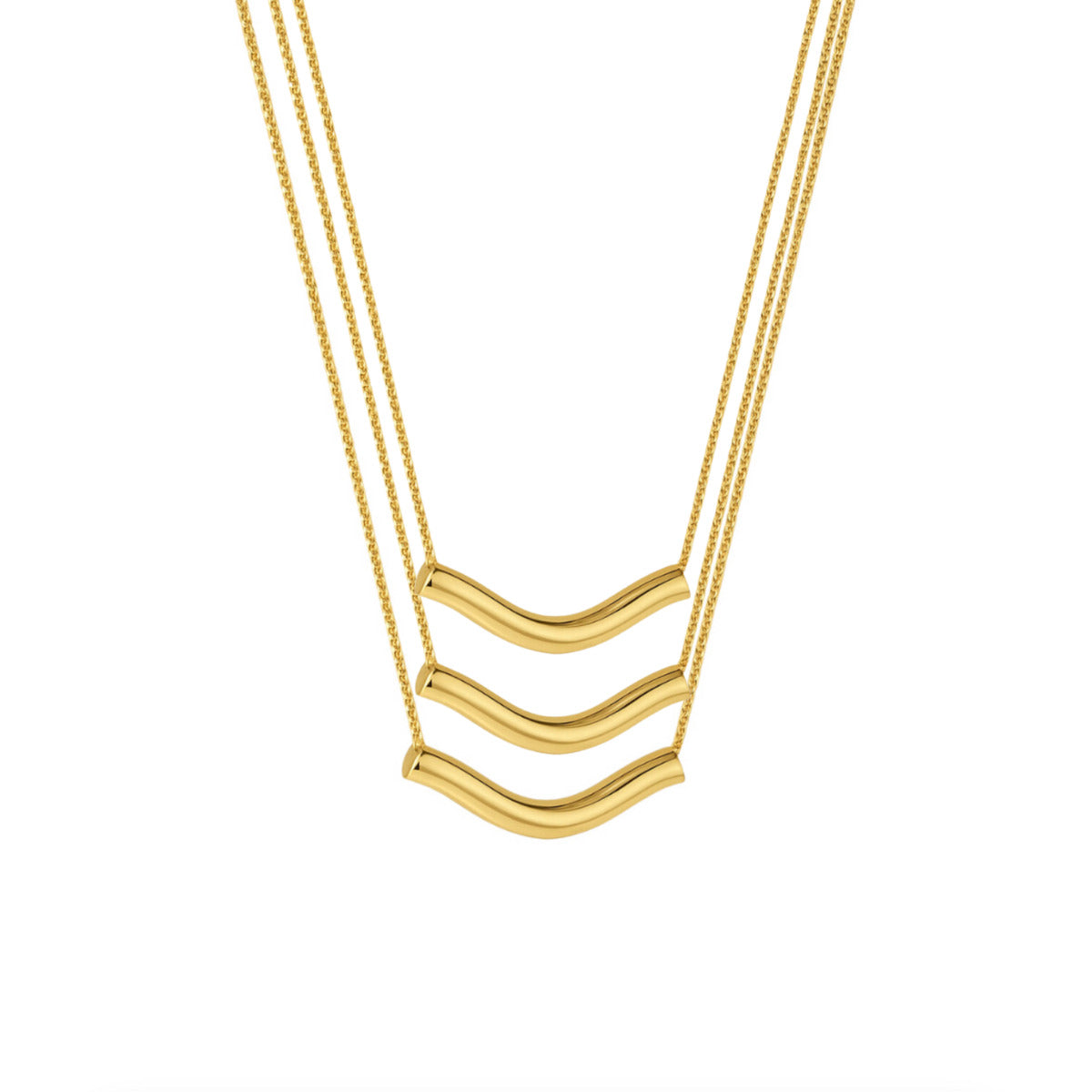 COLAR LINHA DO VENTO - BANHO OURO