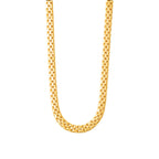 COLAR MALHA REAL - REVESTIDO A OURO 18K