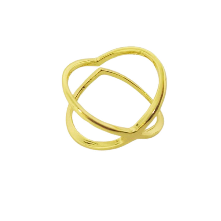 ANEL CONTORNO CORACÃO PARA FALANGE / MINDINHO - REVESTIDO A OURO 18K