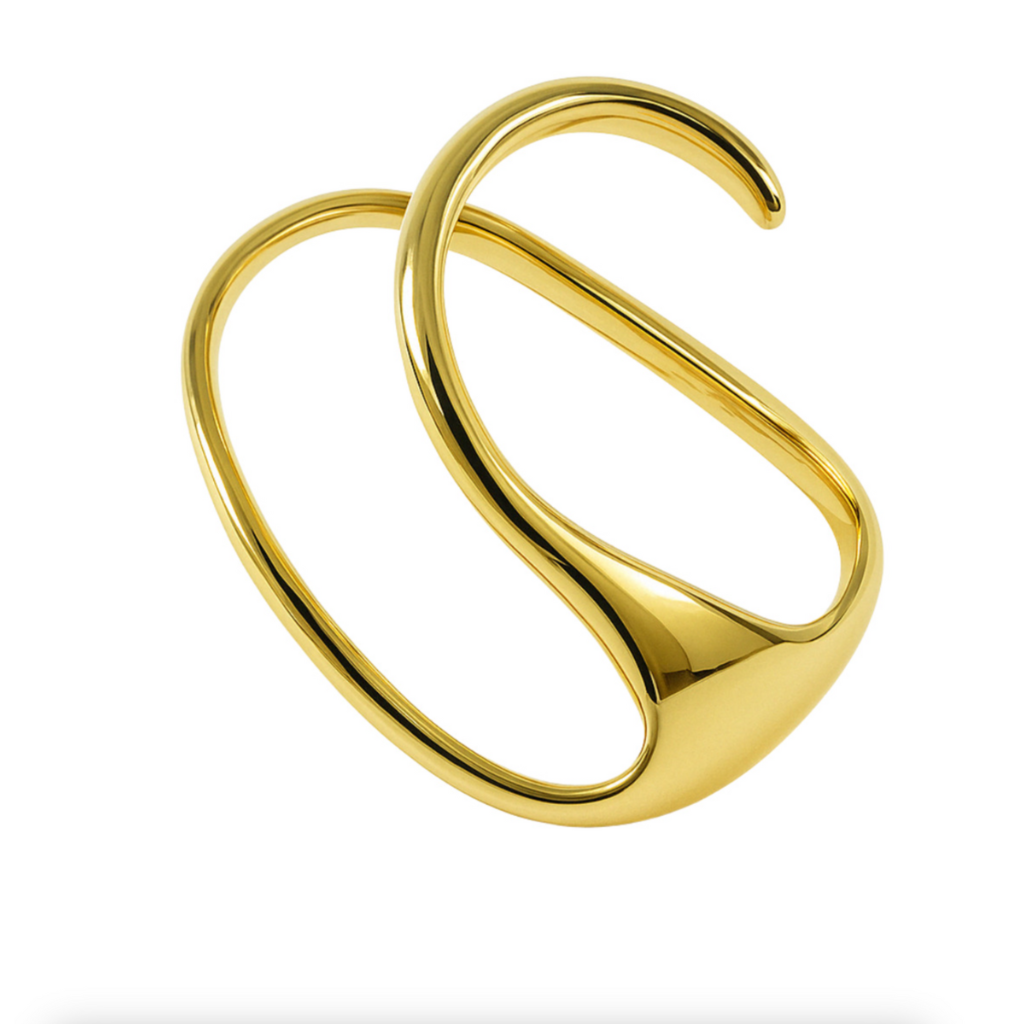 ANEL VENTO DE OUTONO - REVESTIDO A OURO 18K