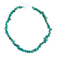 COLAR DE CASCALHO TURQUESA AZUL - PRATA 925