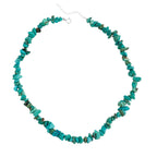 COLAR DE CASCALHO TURQUESA AZUL - PRATA 925