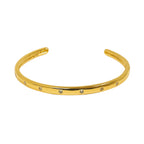 BRACELETE RISCO NO CÉU - BANHADO A OURO 18K