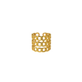 EAR CUFF TRANÇADO LUMINÊ TRIPLO - REVESTIDO A OURO 18K