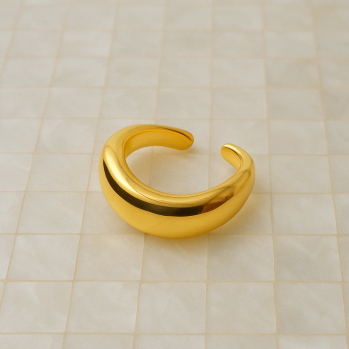ANEL SEMENTE DE LUZ - REVESTIDO A OURO 18K