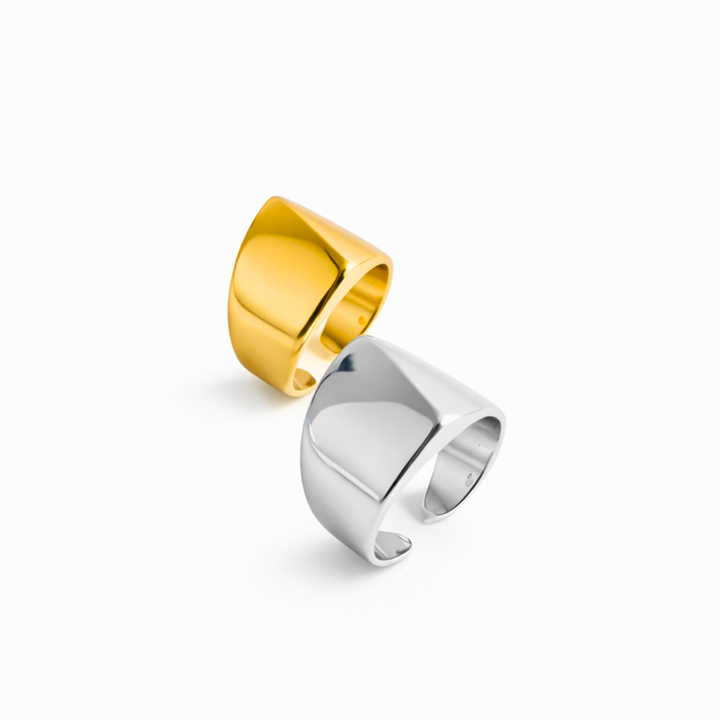 ANEL VECTOR - REVESTIDO A OURO 18K