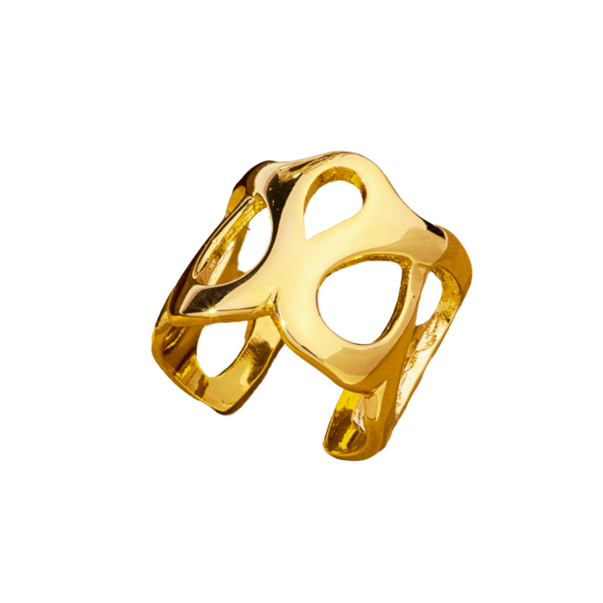 ANEL SÓLIDA LEVEZA - BANHO OURO