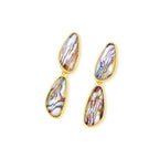 BRINCO ABALONE - REVESTIDO A OURO 18K