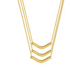 COLAR LINHA DO VENTO - REVESTIDO A OURO 18K