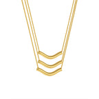 COLAR LINHA DO VENTO - REVESTIDO A OURO 18K