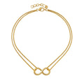 COLAR INFINITO - REVESTIDO A OURO 18K