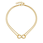 COLAR INFINITO - REVESTIDO A OURO 18K