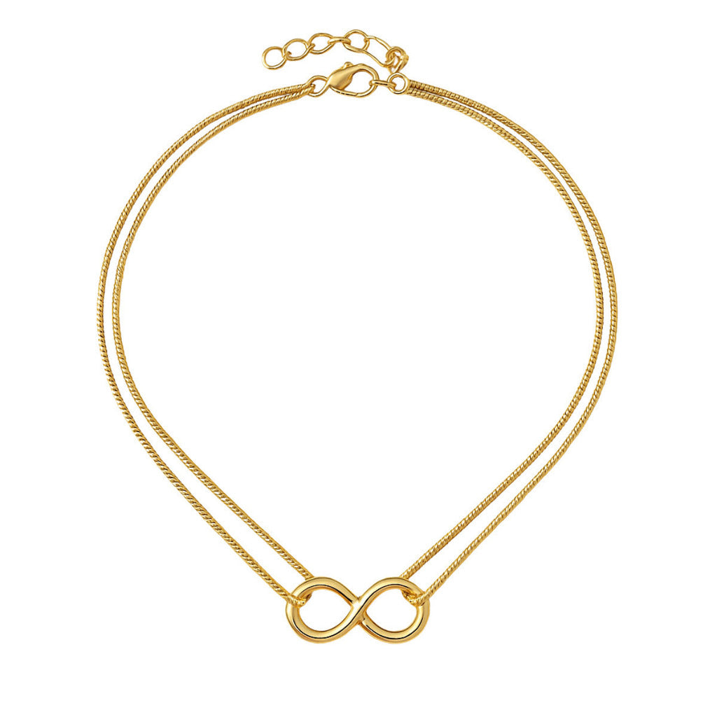 COLAR INFINITO - REVESTIDO A OURO 18K