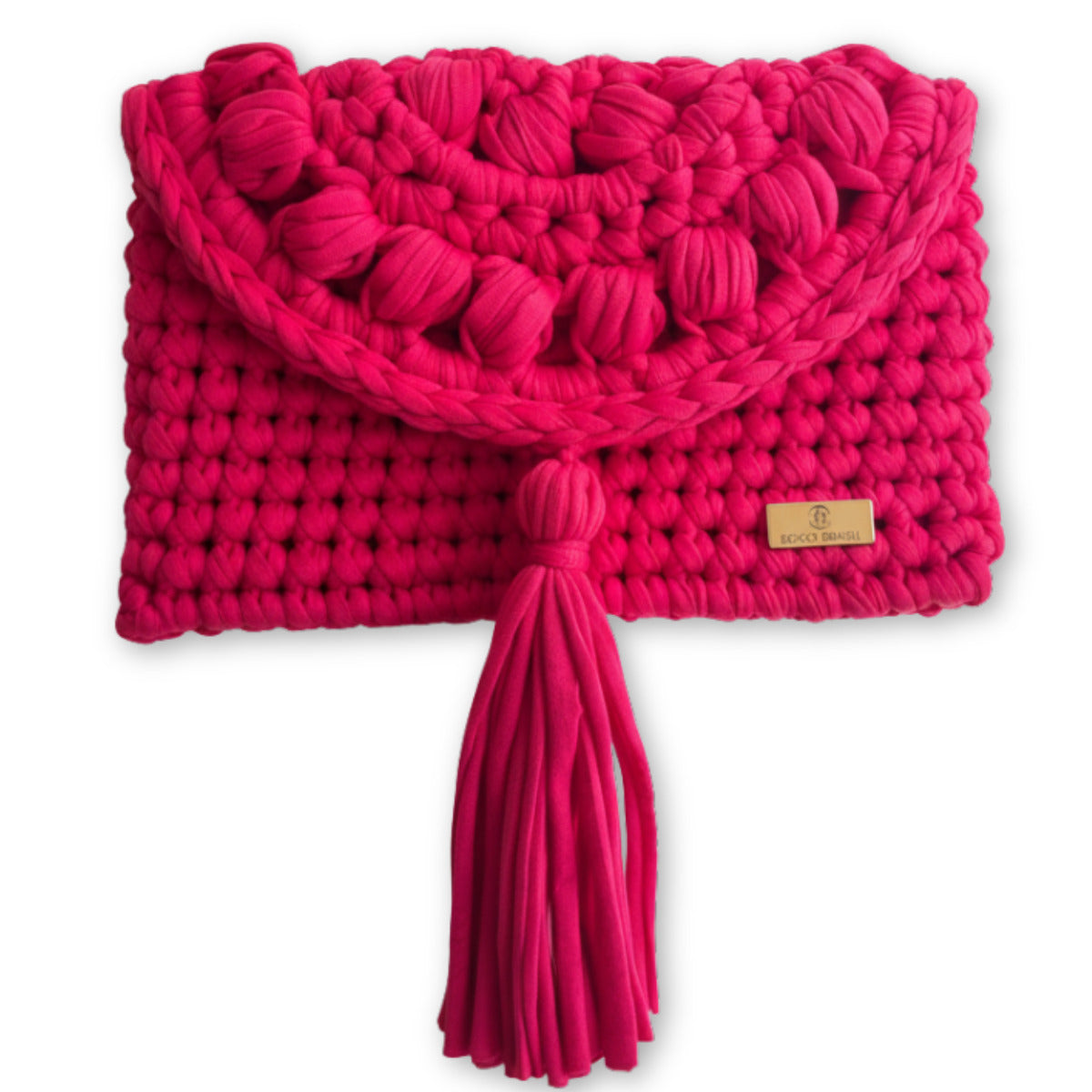 BOLSA  TRAMA TASSEL PINK - FEITA À MÃO