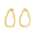 BRINCO CONTORNO ORGÂNICO - REVESTIDO A OURO 18K