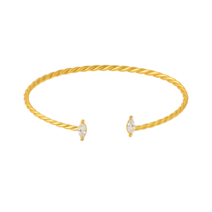 BRACELETE CONTORNO REAL - REVESTIDO A OURO 18K