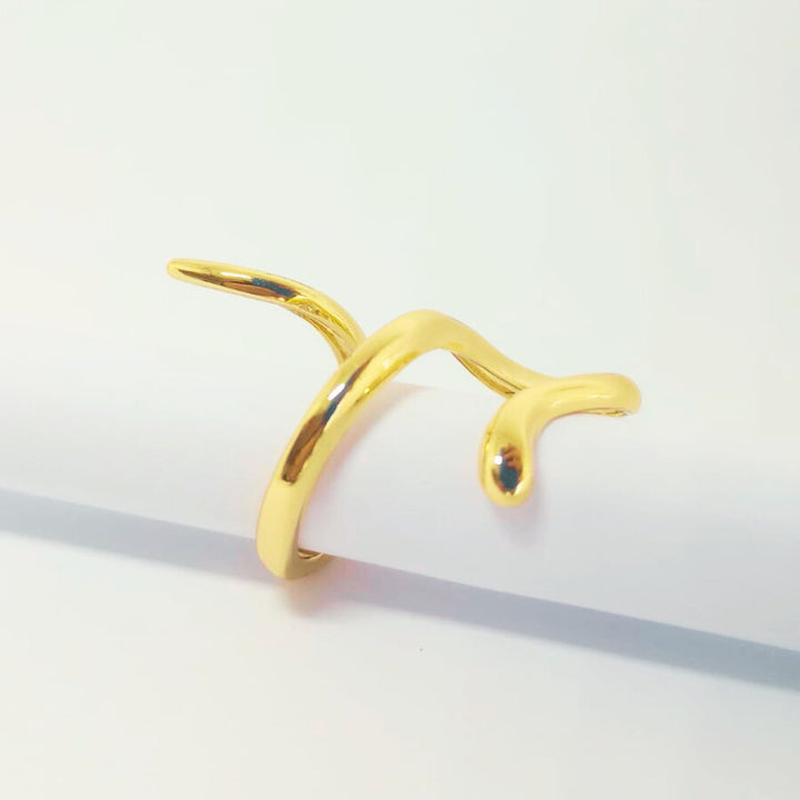 ANEL SERPENTE - REVESTIDO A OURO 18K