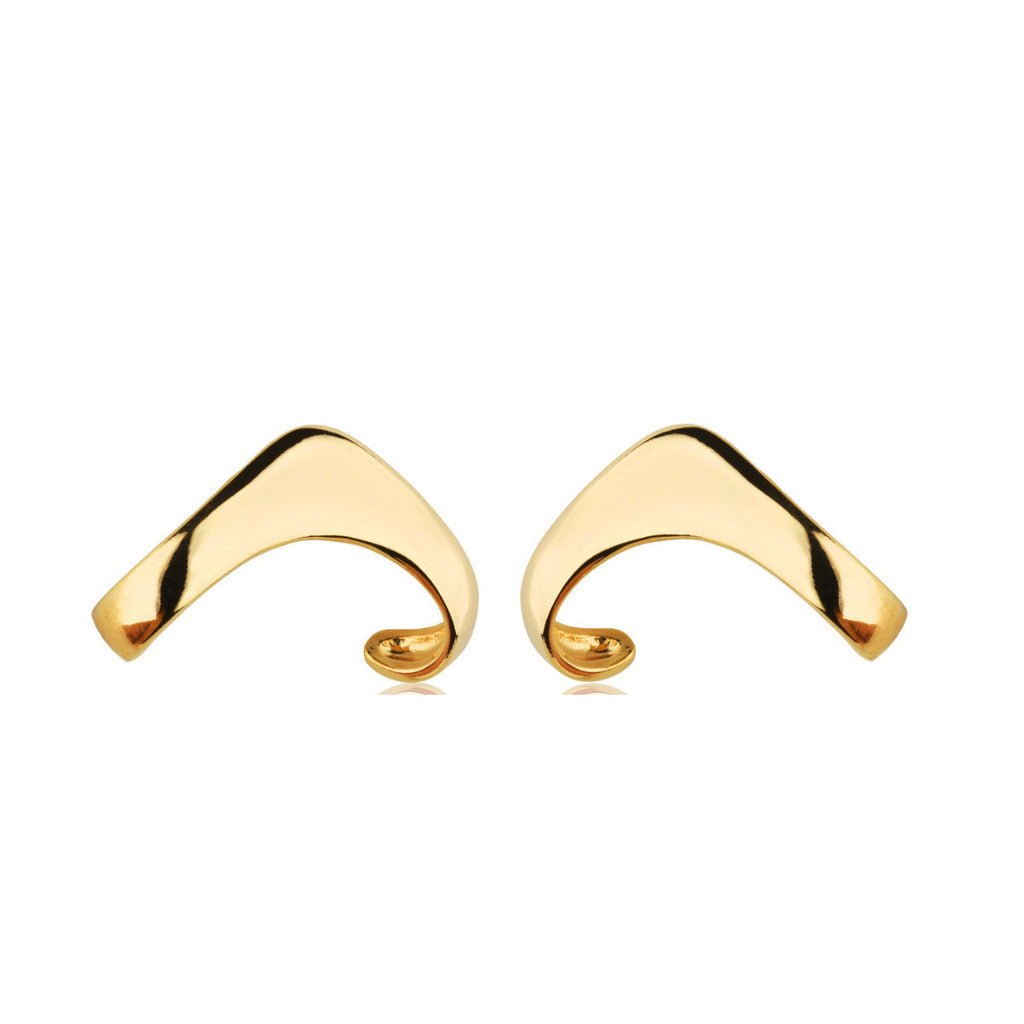 BRINCO PINCELADA - REVESTIDO A OURO 18K