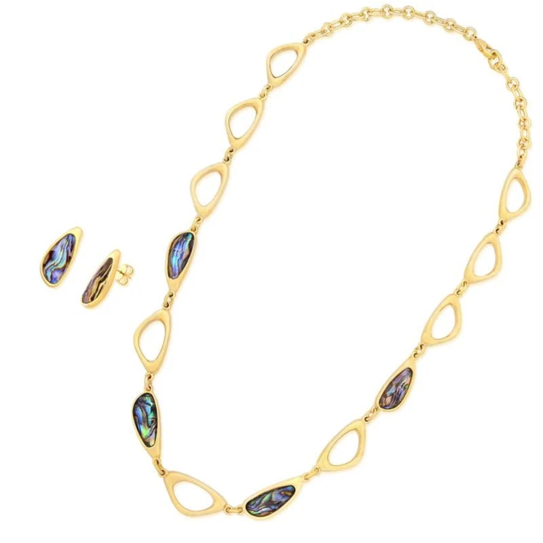CONJUNTO ABALONE ENCANTO - BANHO OURO